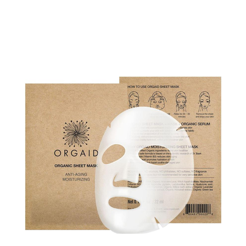 Orgaid Anti-Aging and Moisturizing Mask | Box on white background