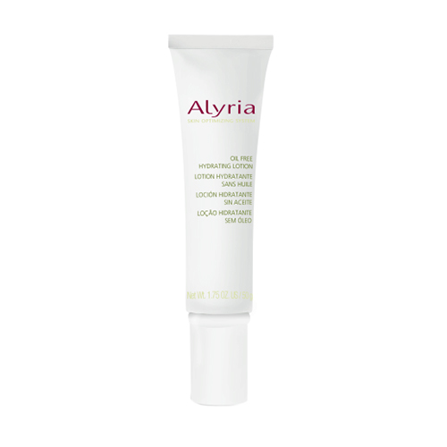 Alyria Oil Free Hydrating Lotion on white background