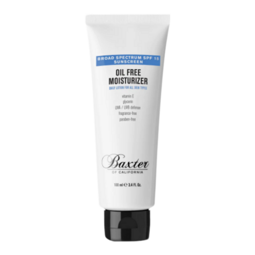 Baxter of California Oil Free Moisturizer SPF 15 on white background