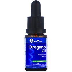 Oil of Oregano on white background