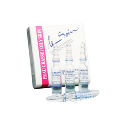 Oily Skin Vial on white background