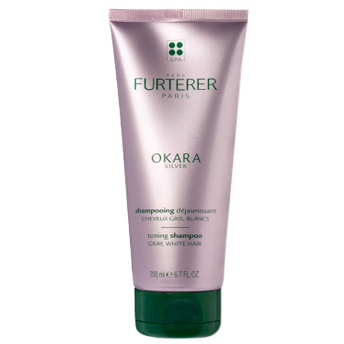 Rene Furterer Okara Silver Shampoo on white background