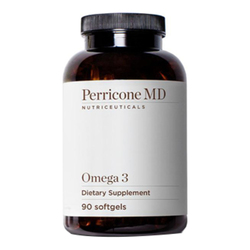 Omega 3 Supplements on white background