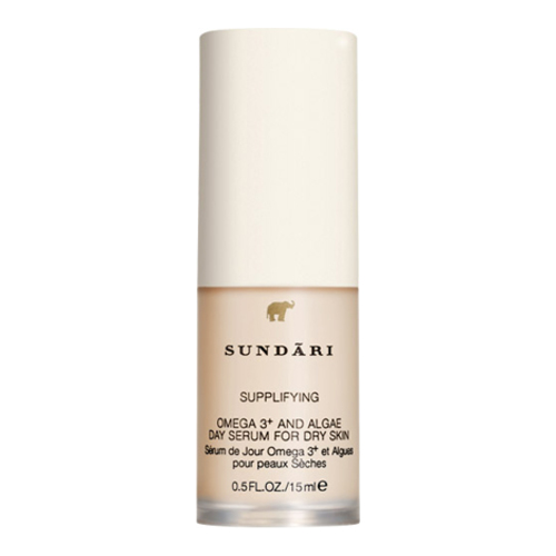 Sundari Omega 3+ and Algae Day Serum on white background