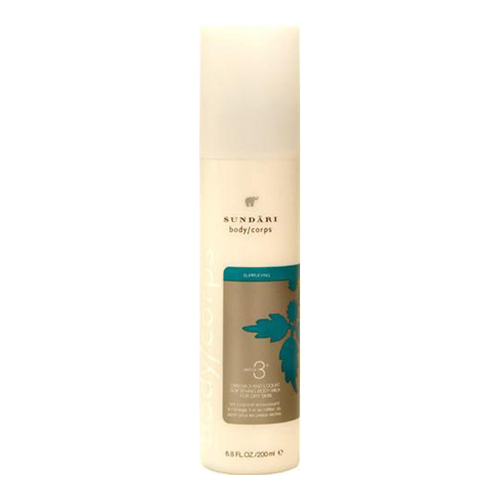 Sundari Omega 3 and Loquat Softening Body Milk on white background