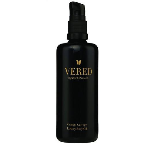 Vered Organic Botanicals Orange Sauvage Luxury Body Oil on white background