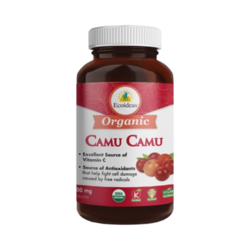Org Camu Camu 500mg on white background