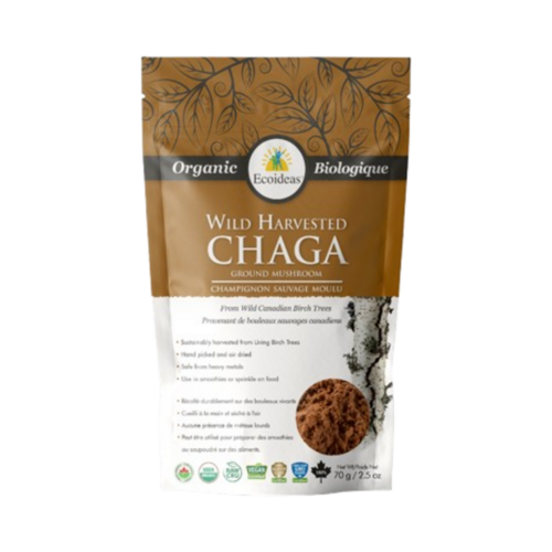 Ecoideas Organic Chaga Ground on white background