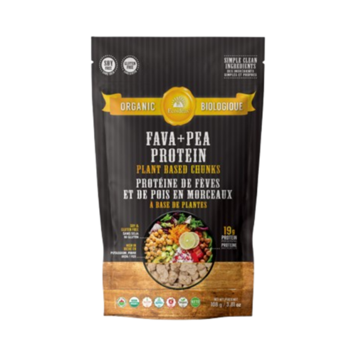 Ecoideas Organic Fava + Pea Protein on white background