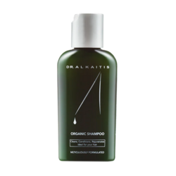 Organic Herbal Shampoo on white background