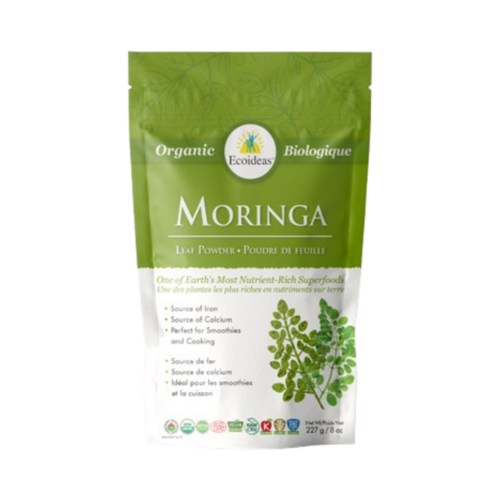 Ecoideas Organic Moringa Powder, 227g/8.01 oz Ecoideas Organic Moringa Powder on white background