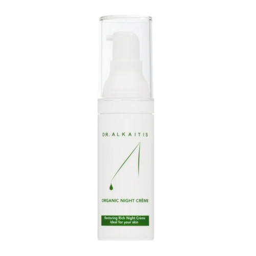 Dr Alkaitis Organic Night Creme on white background