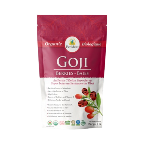 Ecoideas Organic Tibetan Goji Berries on white background
