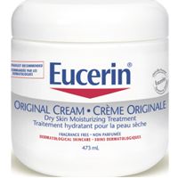 Eucerin  on white background