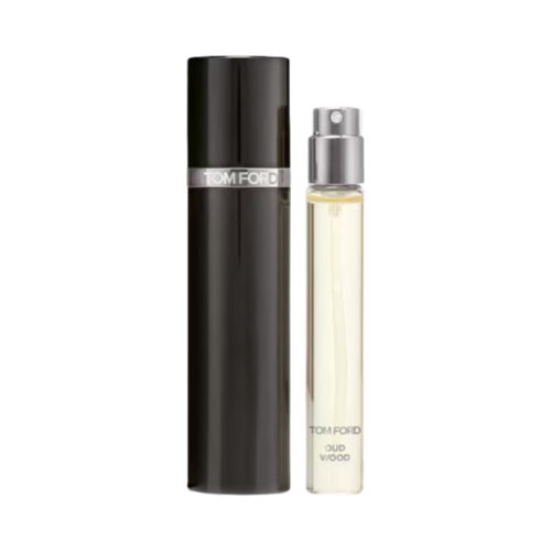 Tom Ford Oud Wood Atomizer on white background