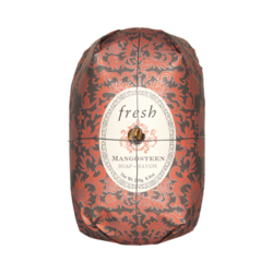 Oval Soap - Mangosteen on white background