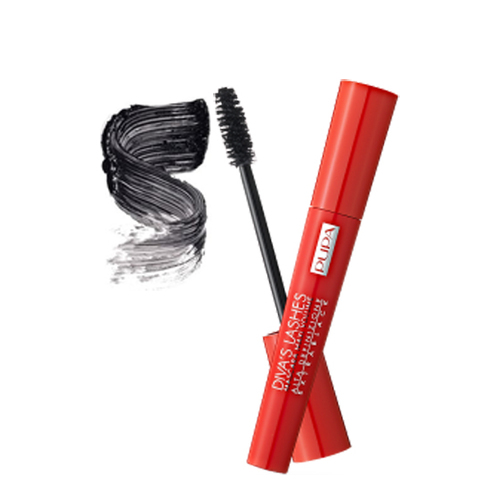 Pupa Divas Lashes Mascara - 01 | Black on white background