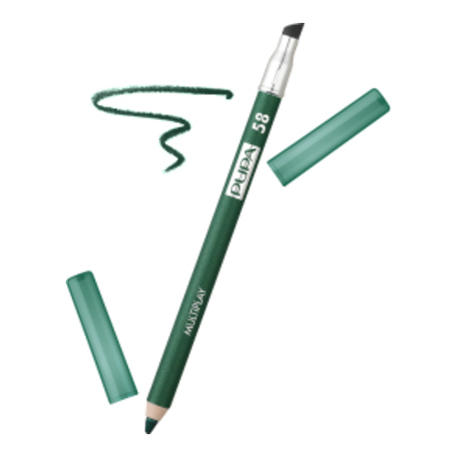 Pupa Multiplay 3 in 1 Eye Pencil - 02 Electric Green on white background