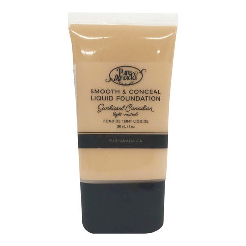 Pure Anada Liquid Foundation Smooth and Conceal - Sunkissed Canadian, 30ml/1 fl oz