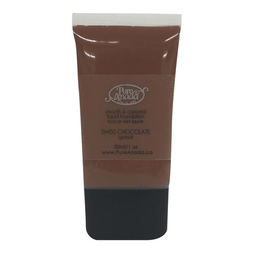 Pure Anada Liquid Foundation Smooth and Conceal - Swiss Chocolate, 30ml/1 fl oz