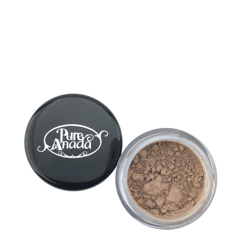 Pure Anada Loose Mineral Brow Color - Cinder (Ash Brown) on white background