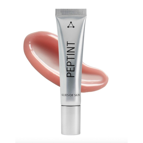 Allies of Skin PEPTINT Tripeptide and Goji Cells Plumping Lip Treatment - Fearless (Clear), 15ml/0.51 fl oz Allies of Skin PEPTINT Tripeptide and Goji Cells Plumping Lip Treatment - Fearless (Clear) on white background