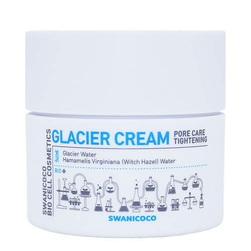 Swanicoco Pore Tightening Glacier Cream on white background
