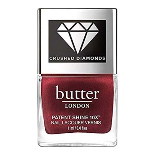 butter LONDON Patent Shine 10x - Crushed Diamond Collection - Red Diamond, 11ml/0.4 fl oz