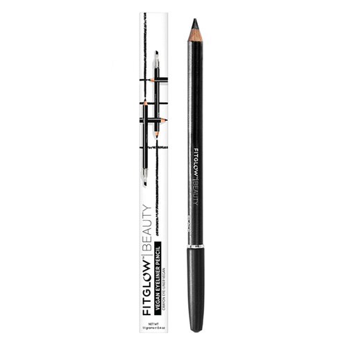 FitGlow Beauty Pencil Eye Liners - Black on white background