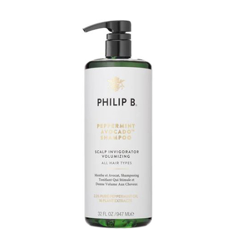 Philip B Botanical Peppermint Avocado Shampoo on white background