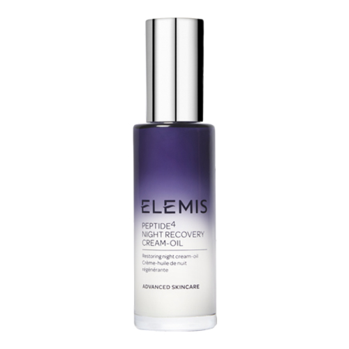 Elemis Peptide4 Night Recovery Cream Oil on white background
