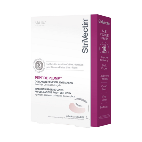 Strivectin Peptide Plump Collagen Renewal Eye Mask on white background