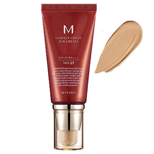 MISSHA Perfect Cover BB Cream SPF42/PA+++ (No.27 | Honey Beige), 50ml/1.7 fl oz