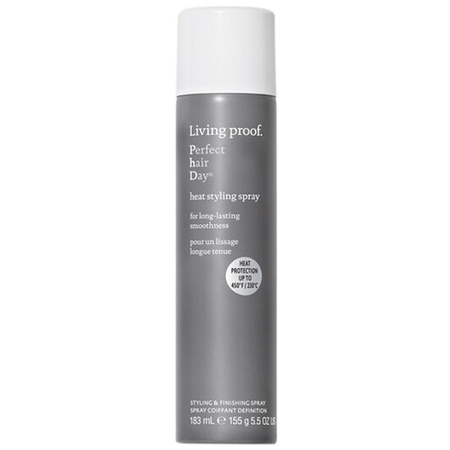 Living Proof Perfect Hair Day (PhD) Heat Styling Spray on white background