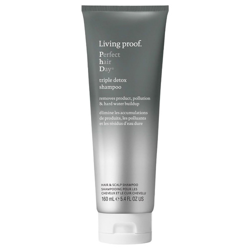 Living Proof Perfect hair Day (PhD) Triple Detox Shampoo on white background
