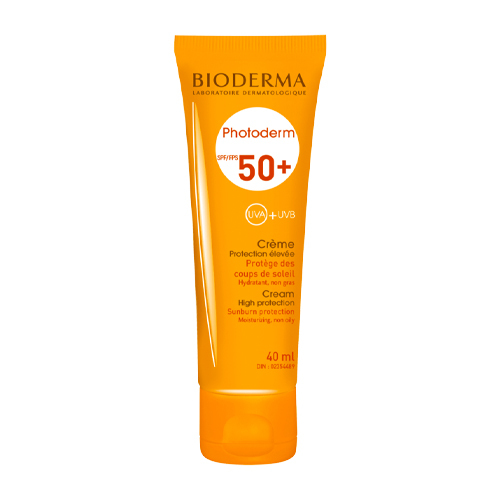 Bioderma Photoderm Cream SPF 50+ on white background