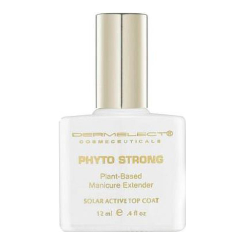 Dermelect Cosmeceuticals Phyto Strong Manicure Extender Solar Active Top Coat on white background