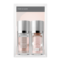 Pigmentation Solutions Fade and Glow on white background