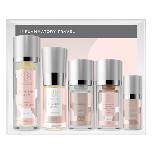 Rhonda Allison Pigmentation Solutions Inflammatory Travel Kit on white background