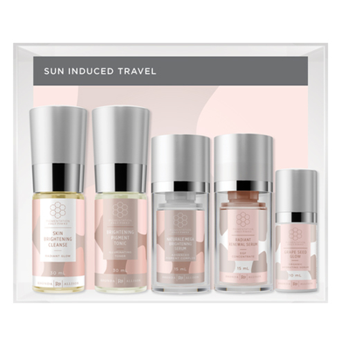 Rhonda Allison Pigmentation Solutions Sun Induced Travel Kit on white background