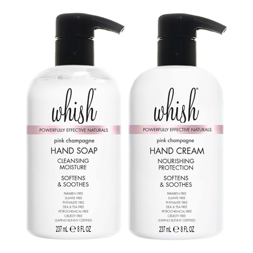 Whish Pink Champagne Sink Side Hand Set on white background