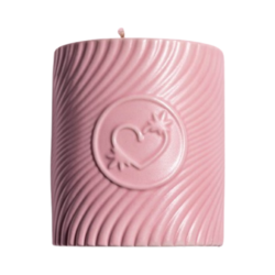 Pink Massage Candle Litchi Martini on white background