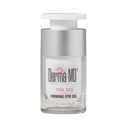 Pink Silk Firming Eye Gel on white background