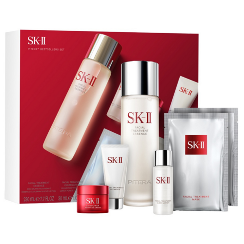 SK-II Pitera Bestsellers Set on white background