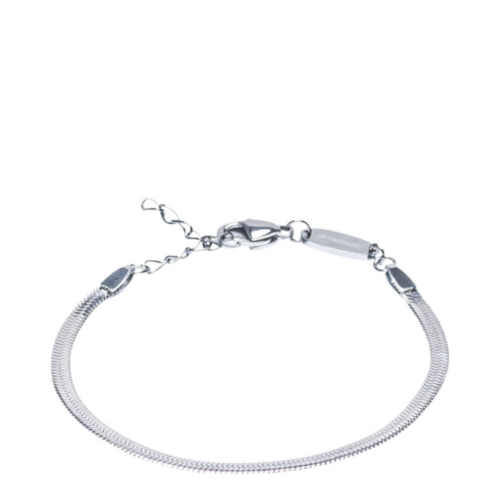 Blomdahl Plain Silver Bracelet (15.5-19cm) on white background