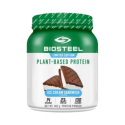 Plant-Based Protein Ice Cream S. on white background