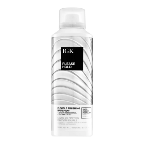 IGK Hair Please Hold Flexible Finishing Hairspray on white background