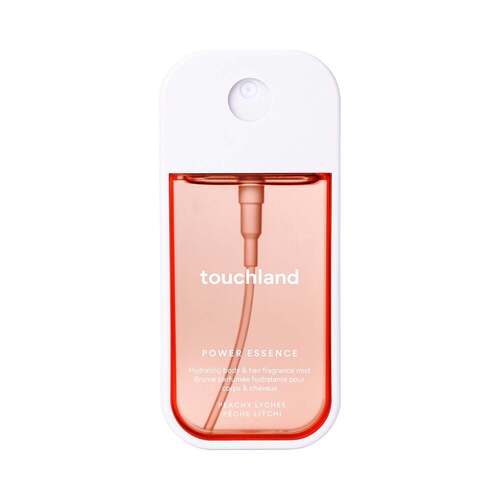 Touchland Power Essence Body and Hair Fragrance Mist - Peachy Lychee on white background