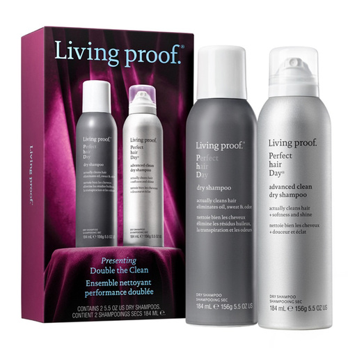 Living Proof Presenting Double the Clean Gift Set Duo, 1 set Living Proof Presenting Double the Clean Gift Set Duo on white background