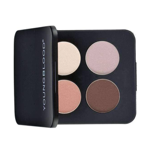 Youngblood Pressed Mineral Eyeshadow Quad - City Chic on white background